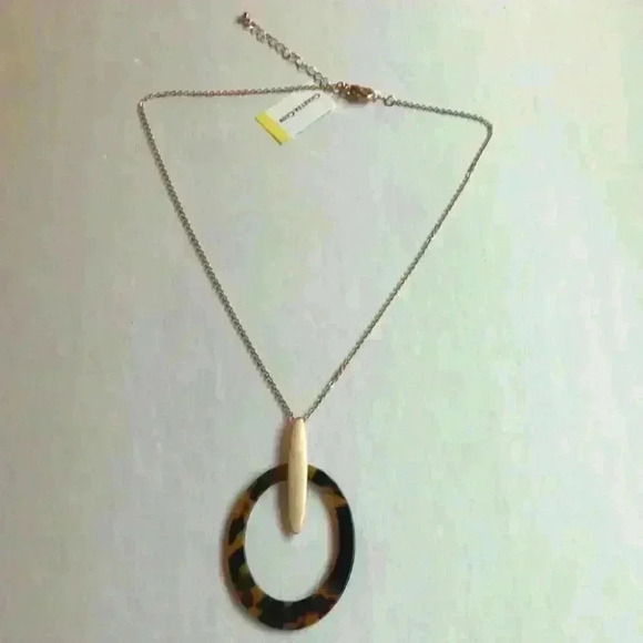 CharterClub new Tortoise Pendant Necklace - Picture 3 of 8